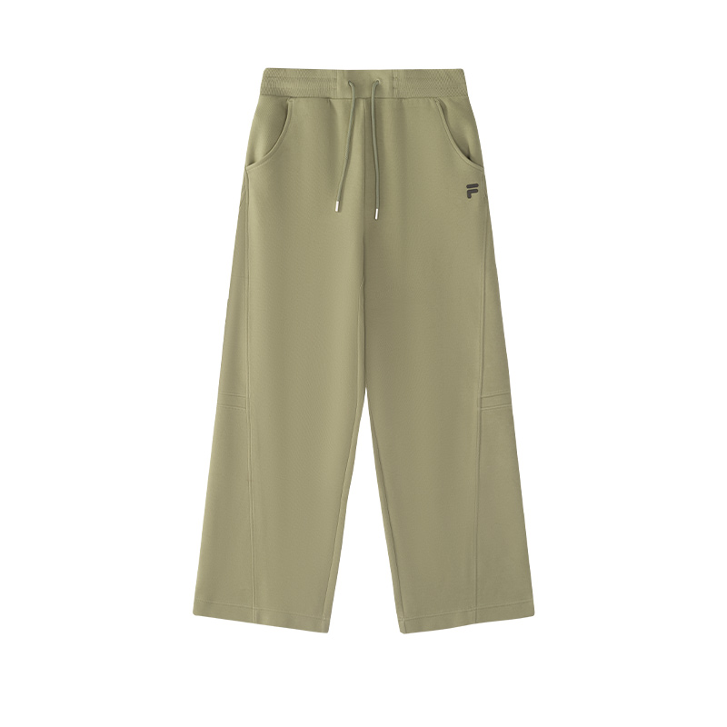 

Футболка вязаная спортивные брюки женские темно-коричневый хаки FILA FUSION, темная умбра хаки