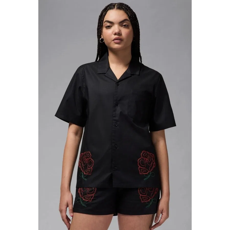 Футболка с коротким рукавом, оверсайз, Nike Jordan Oversize Short Sleeve Top Black, Nike, Черный