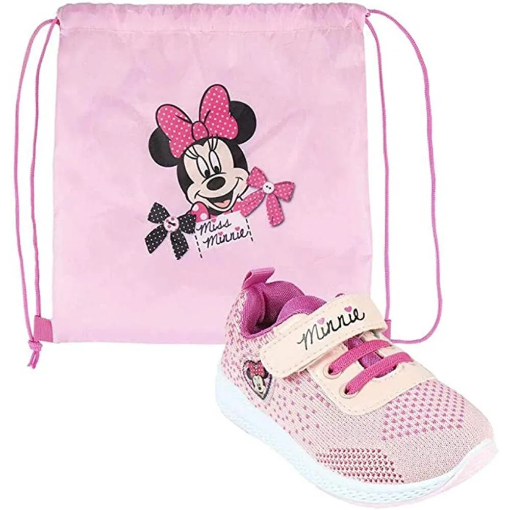 Детские кеды из канваса Minnie Mouse с шопером, Mini Mouse, Роза — фото 2