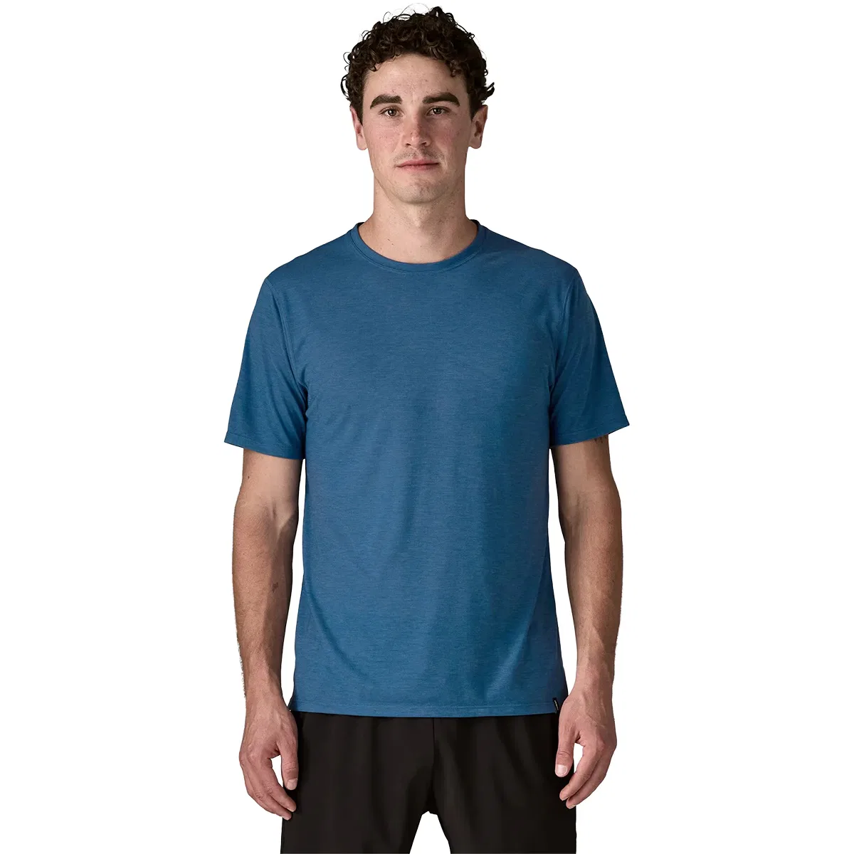 Мужская футболка с коротким рукавом из переработанного полиэстера Capilene Cool Trail Shirt Patagonia, Aquatic Blue
