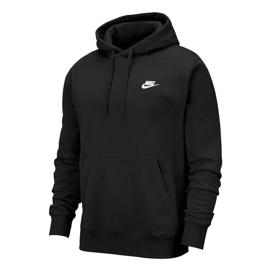 Мужской свитшот с капюшоном Sportswear Club Fleece Nike, Черный — фото 3