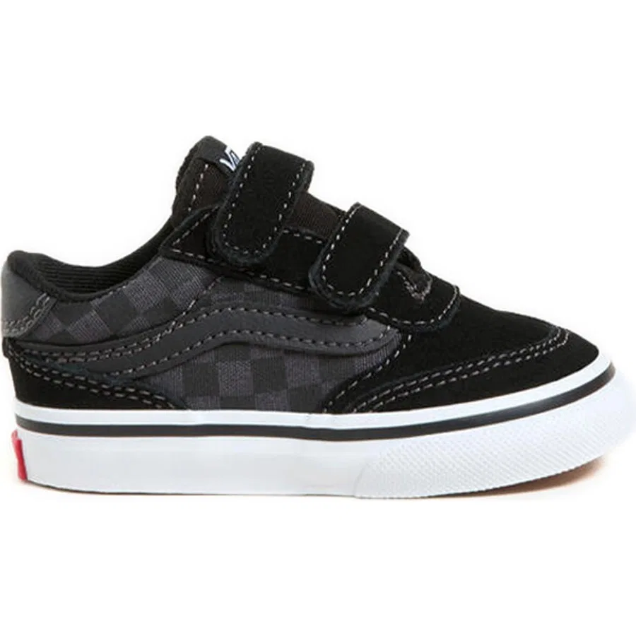 Хлопковое платье без рукавов с принтом Vans, Черный