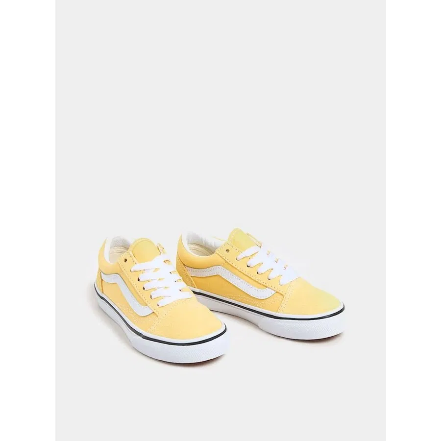 Кеды повседневные на шнуровке и молнии Vans Old Skool, Banana - Cream