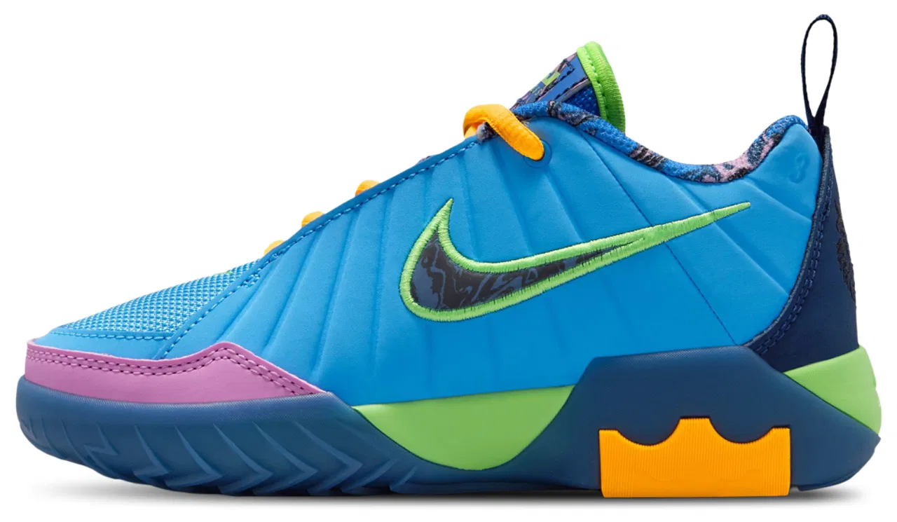 Кроссовки для мальчиков Lebron Witness IX SE Nike, цвет University Blue/Black/Midnight Navy — фото 2