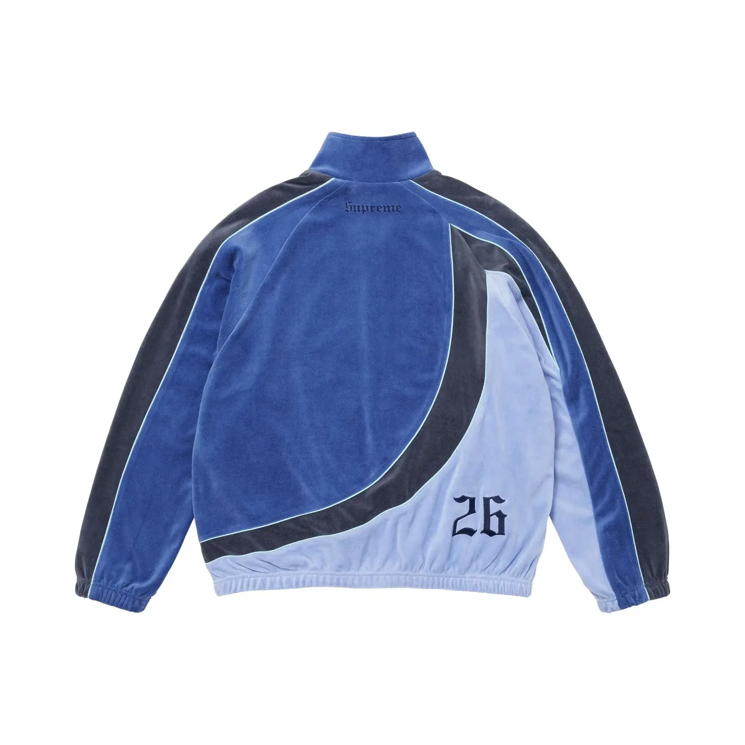 Куртка велюровая Supreme x Umbro, Blue — фото 2