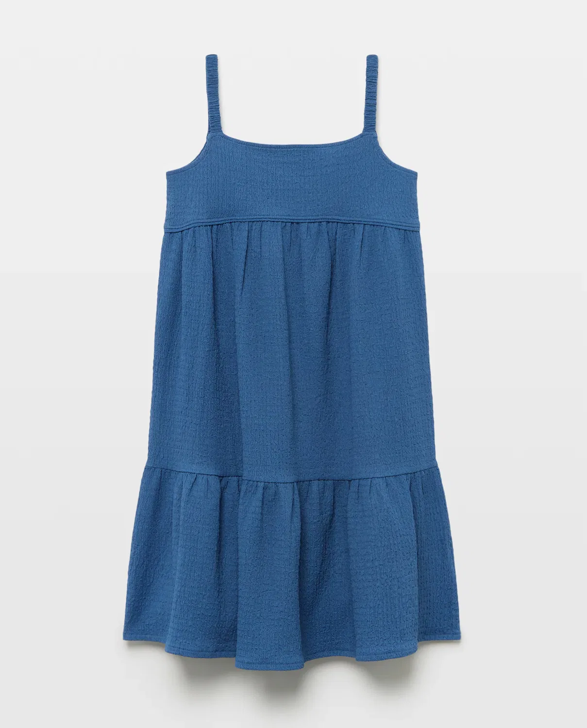 Детское платье для девочек из жатого полиэстера Kids El Corte Inglés, Azul — фото 4
