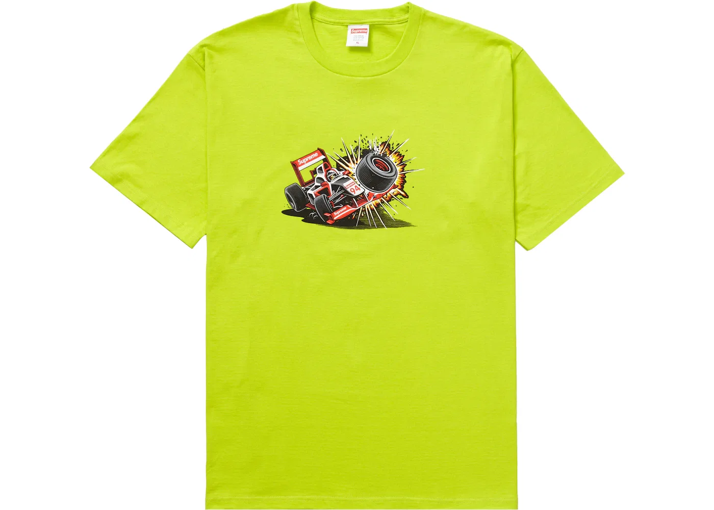 Мужская футболка с принтом Supreme Tee (FW21), Bright Green