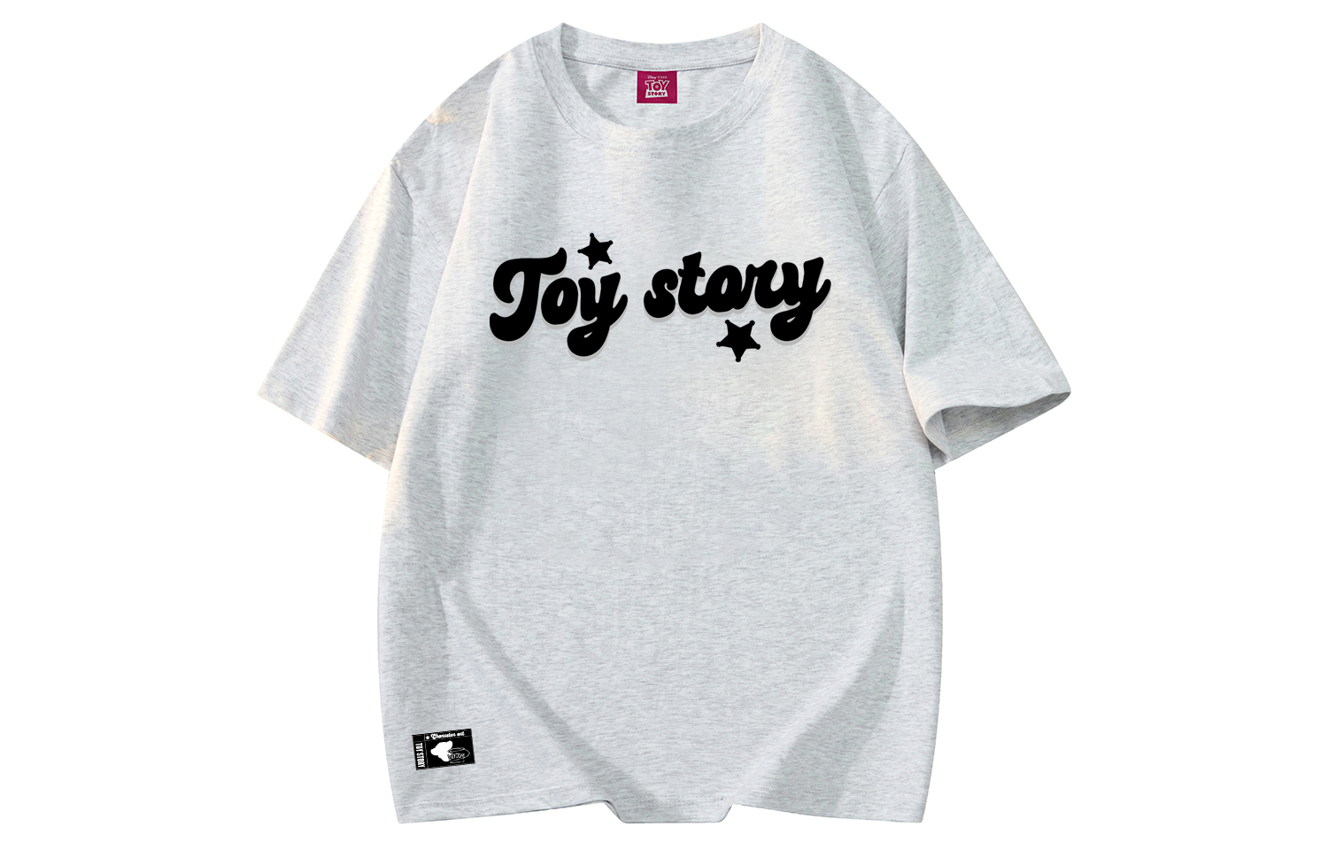 

Футболки унисекс с круглым вырезом, узкий прямой крой Disney, белый heather серый