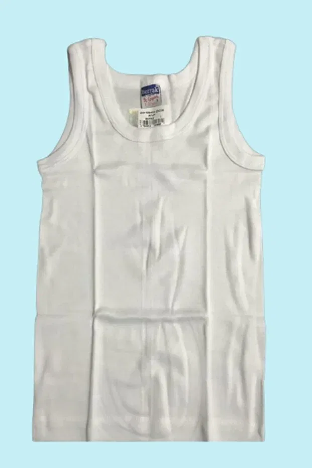 Детский комплект маек для мальчиков хлопковый Berrak, White