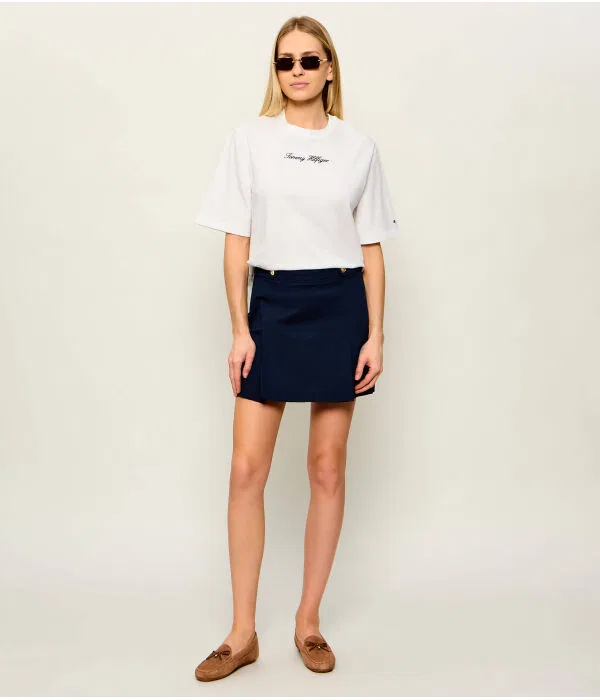 Женская футболка свободного кроя Tommy Hilfiger, Écru — фото 2