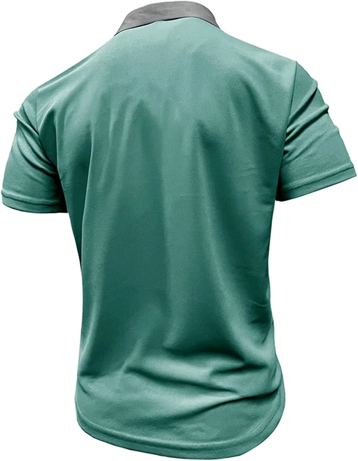 Мужская slim футболка с отложным воротником Golf, Green — фото 4