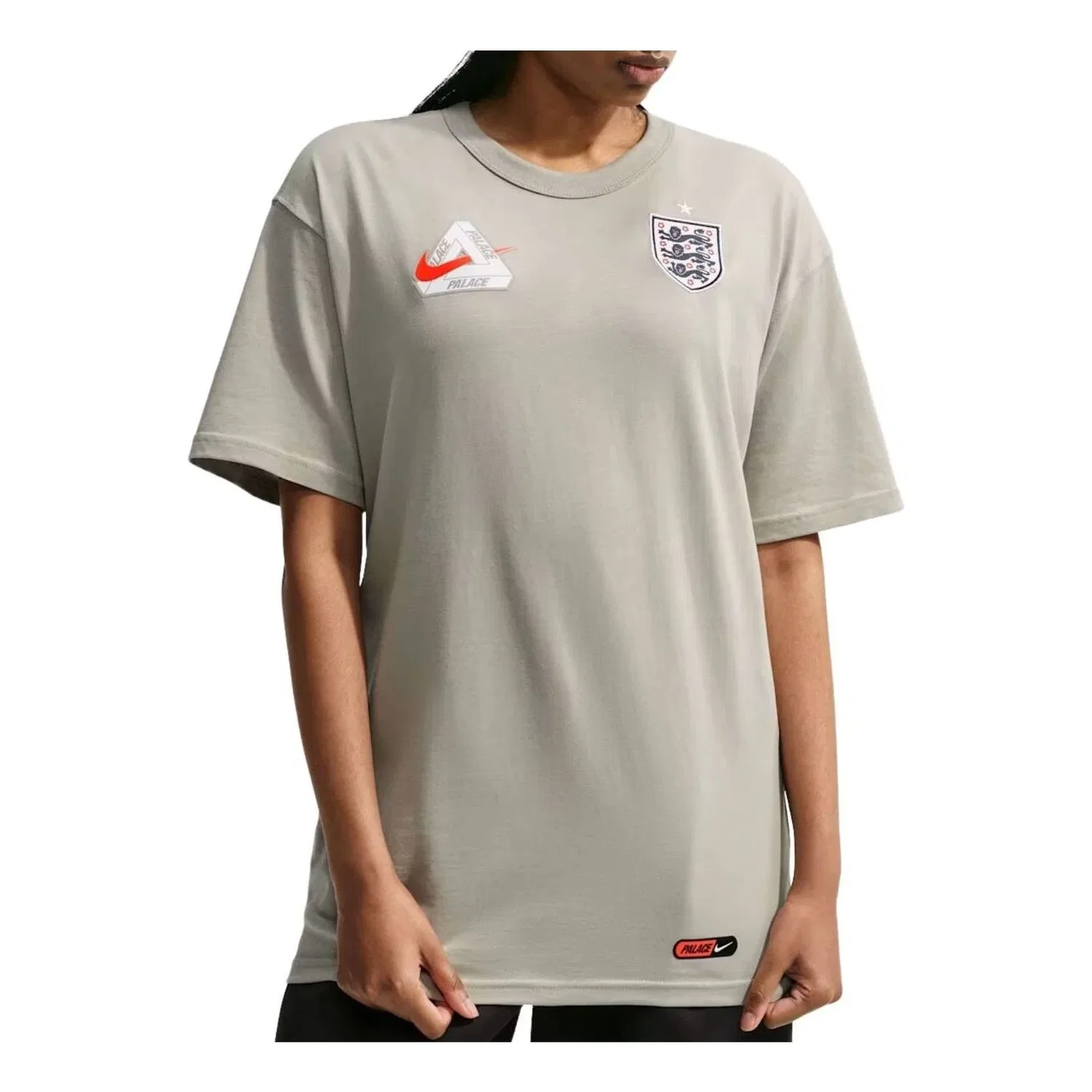 Мужская футболка с принтом Nike x England x Palace Cryoshot T-shirt, серый