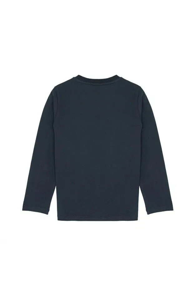 Детские свитшот для мальчиков с длинным рукавом U.S. Polo Assn., Light Navy Blue — фото 4