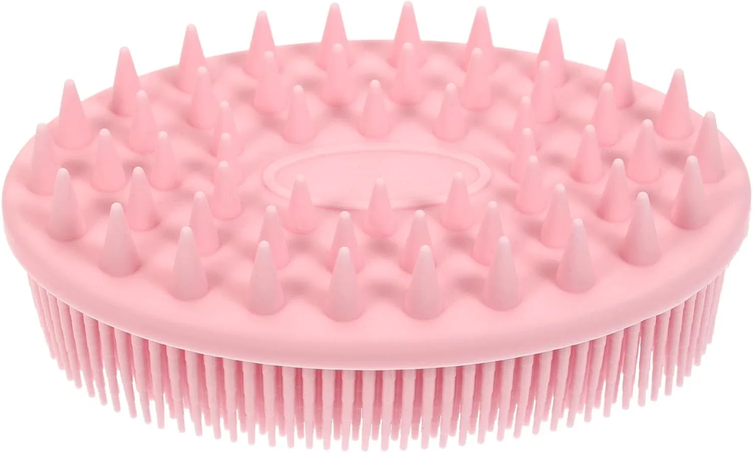 Щетка для душа силиконовая AMUSLESUR, 1 шт, 12.5x8x4.5 см, Rosa