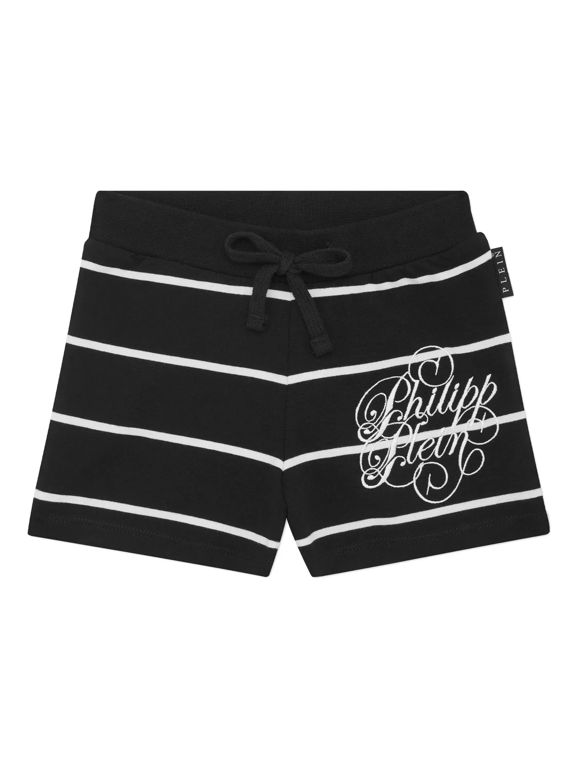 Полосатые шорты Philipp Plein, черный