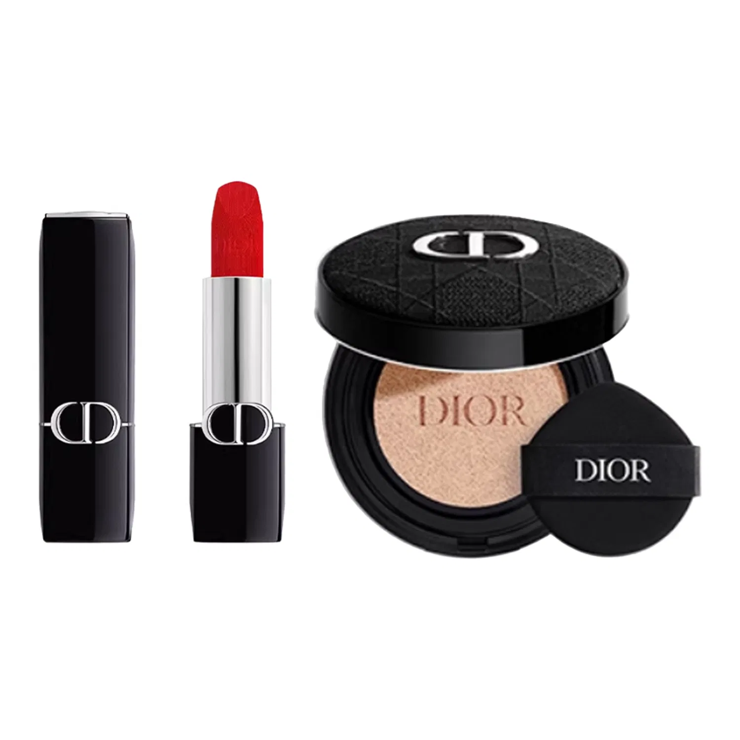 Женский набор для макияжа с губной помадой и тональным кремом DIOR, Red