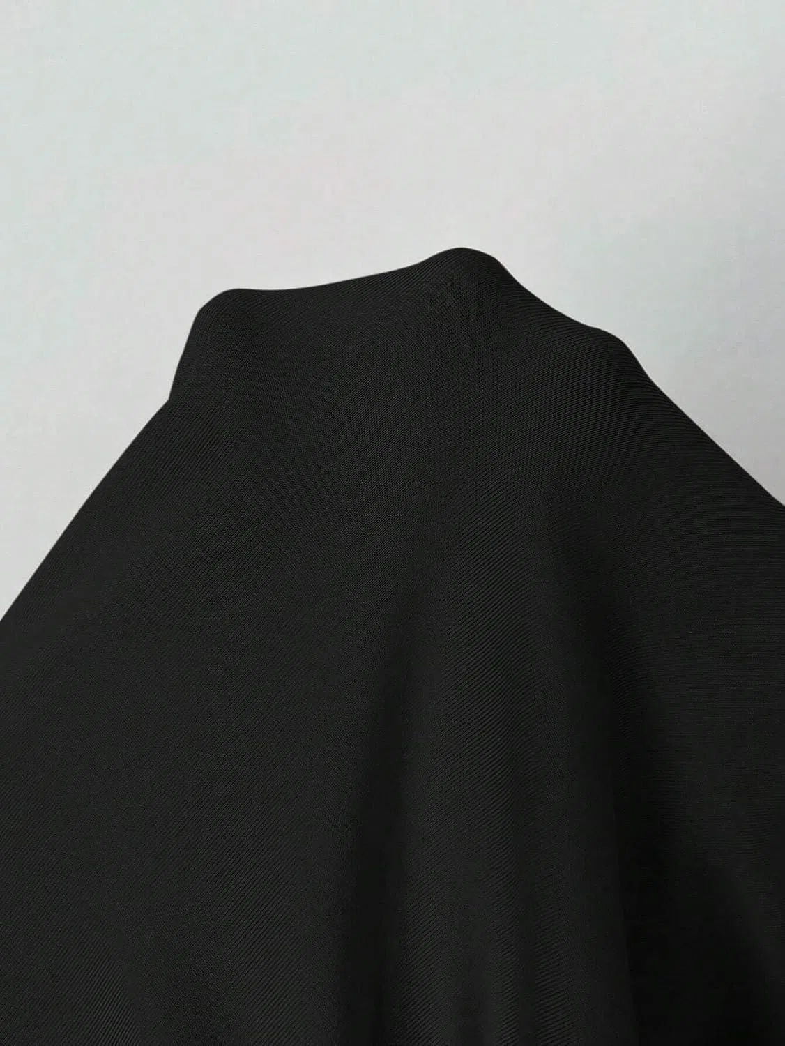 Женское повседневное платье A-силуэта с рюшами, Black — фото 4