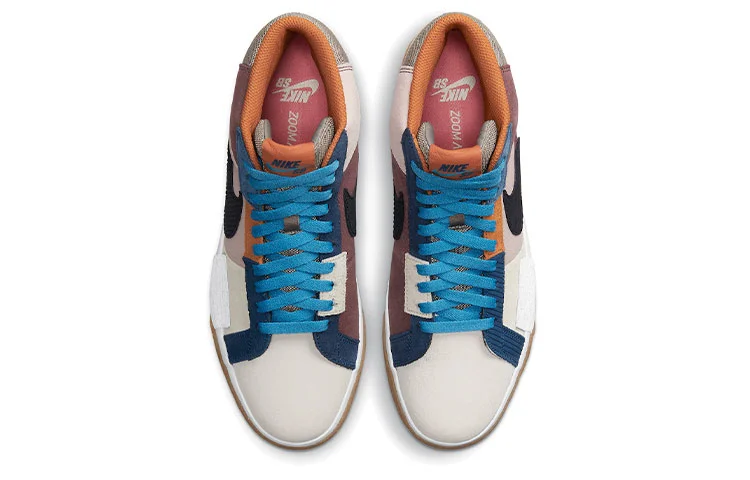 Кроссовки Nike SB Zoom Blazer Mid Premium, коричневый/светло-розовый — фото 4