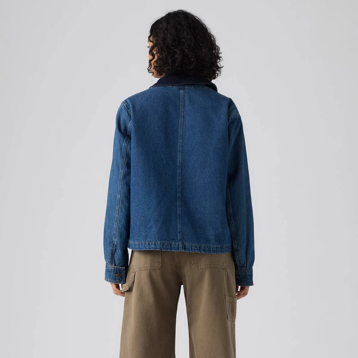 Укороченная рабочая куртка Bree Levi's, Let'S Get Lost Again - Dark Wash — фото 4