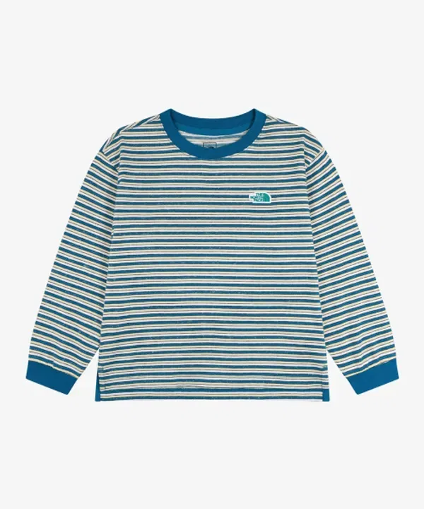Футболка с длинным рукавом полосатая Play On, The North Face Kids, светло-желтый