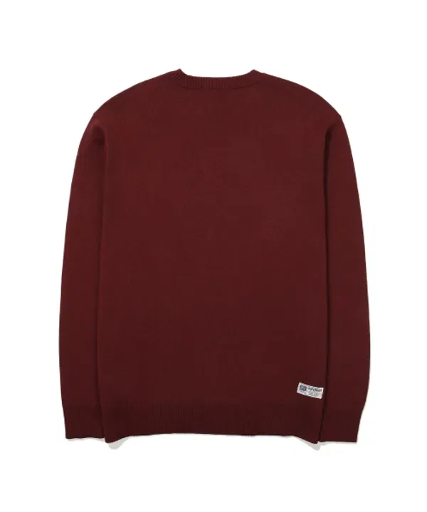 Свитер с логотипом Superdry, бордовый — фото 2