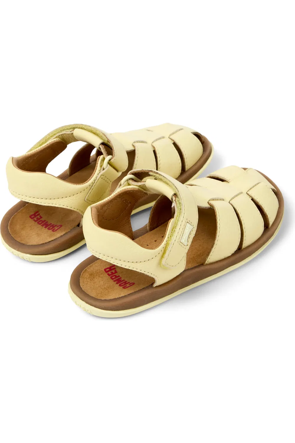 Сандалии детские Camper Bicho, регулируемый ремешок, Light/Pastel Yellow — фото 2
