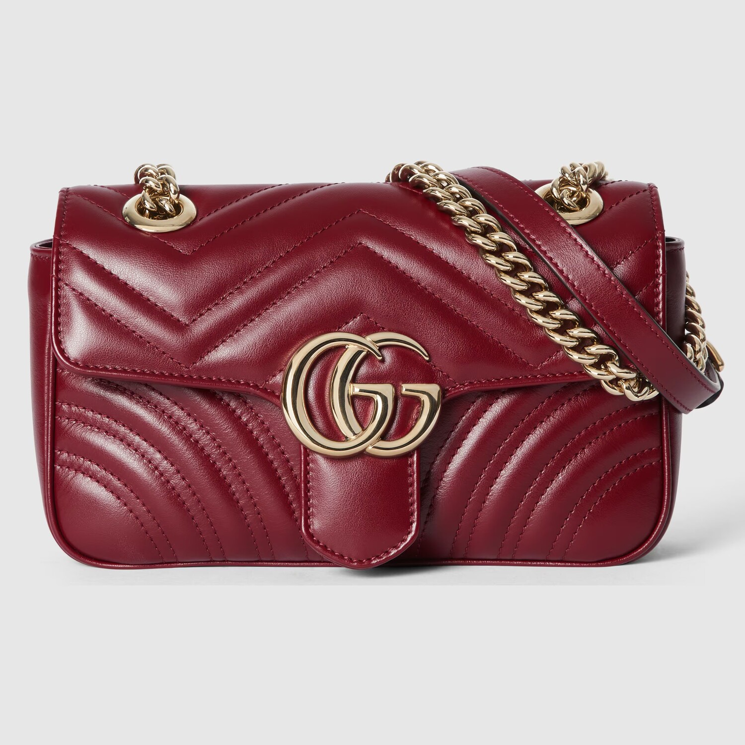 

Мини-сумка на плечо Gucci GG Marmont, бордовый
