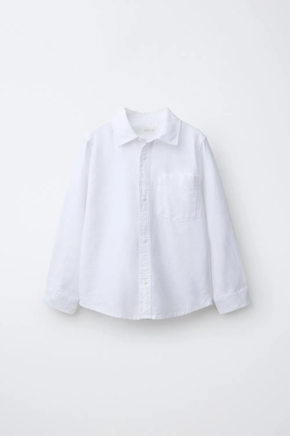 Рубашка с карманом Oxford ZARA, White