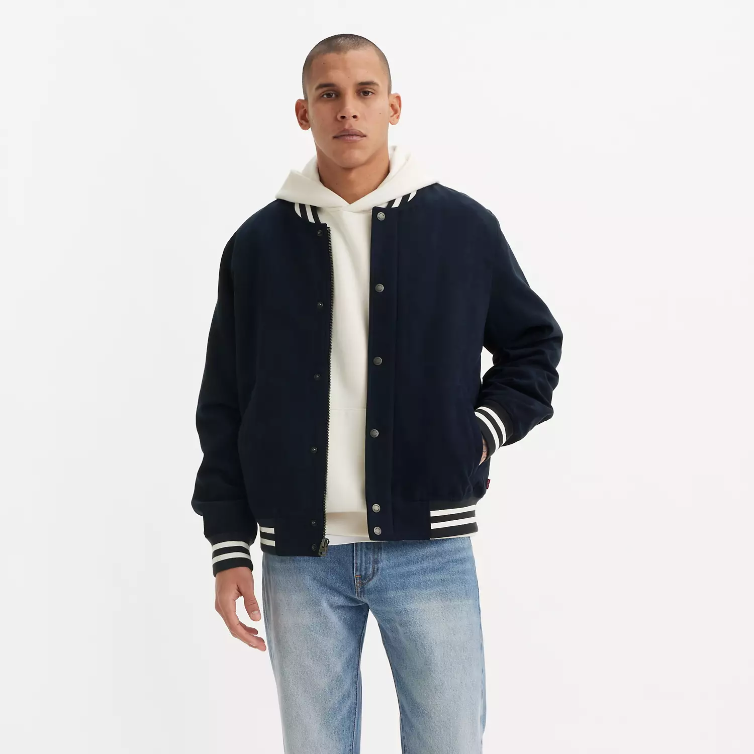 

Университетская куртка из искусственной замши Levi's, синий
