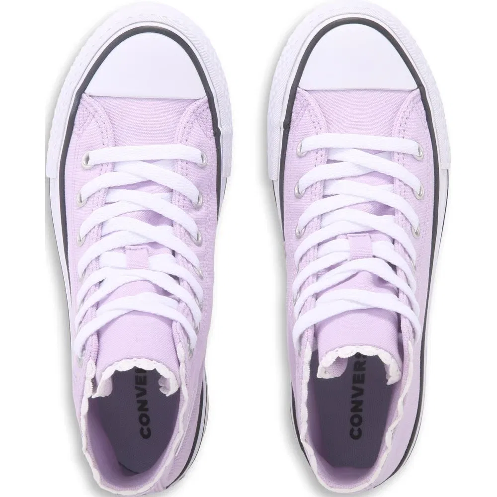 Детские высокие кеды Chuck Taylor All Star Lift Converse, Lavender/White — фото 4