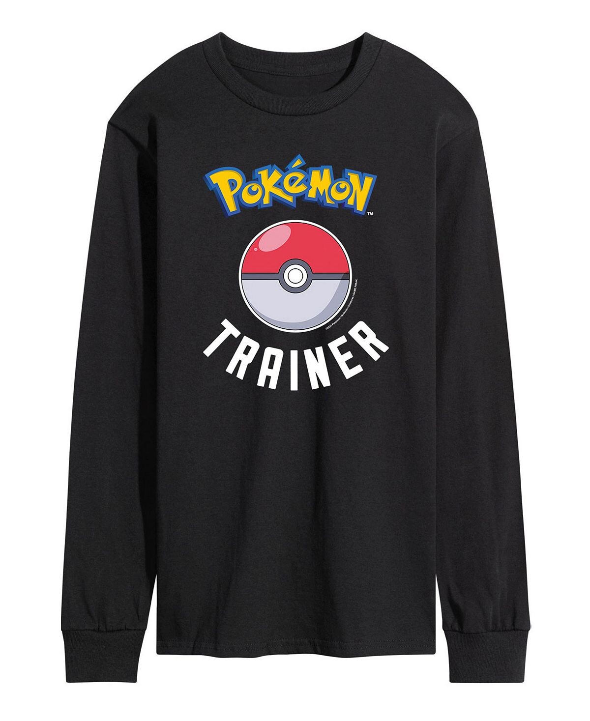 

Мужская футболка с длинным рукавом pokemon trainer AIRWAVES, черный