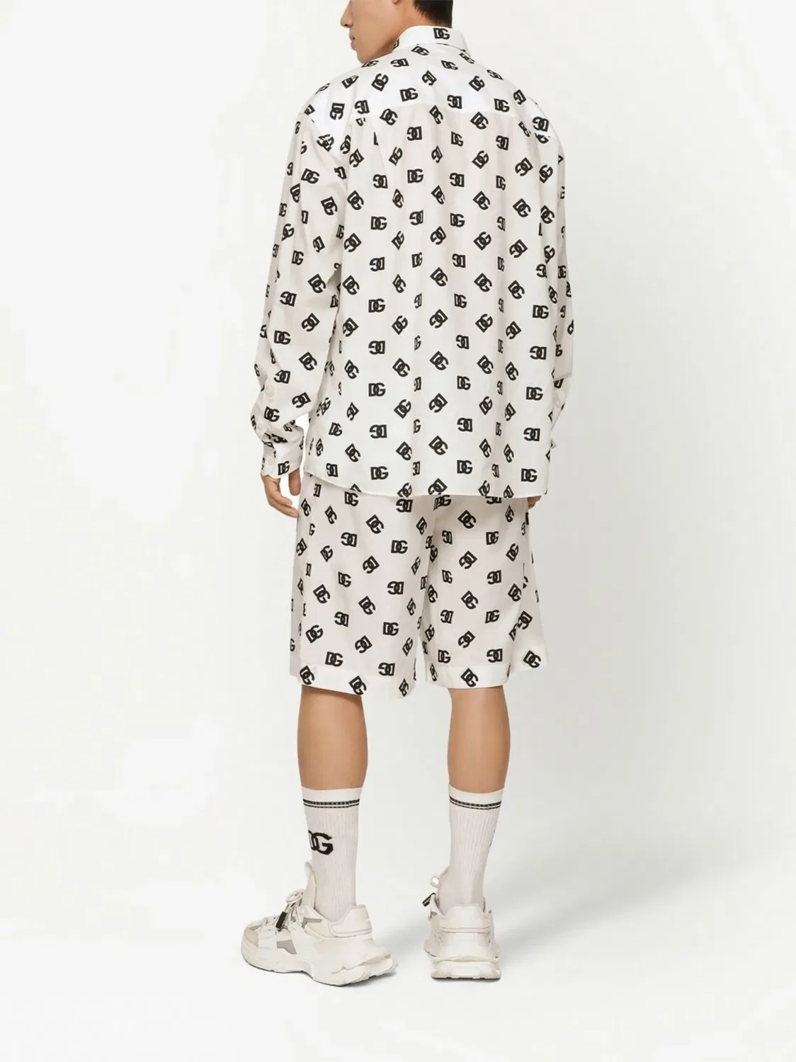 Dolce & Gabbana Рубашка Monogram белая — фото 3