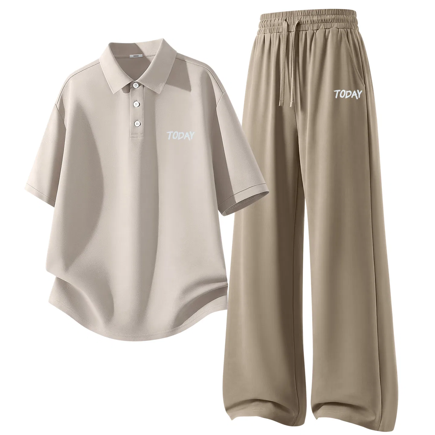 Детский комплект спортивной одежды из двух предметов MINISO, Gull Gray + Khaki