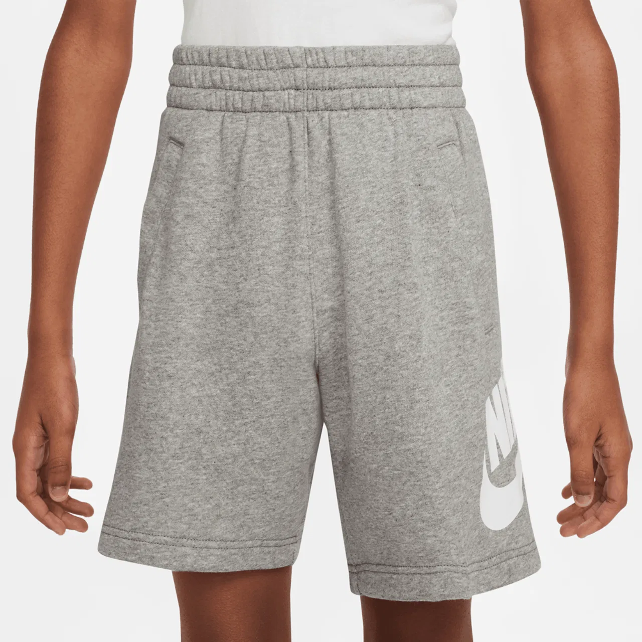 Детские шорты для мальчиков хлопковые Nike, Grey/White