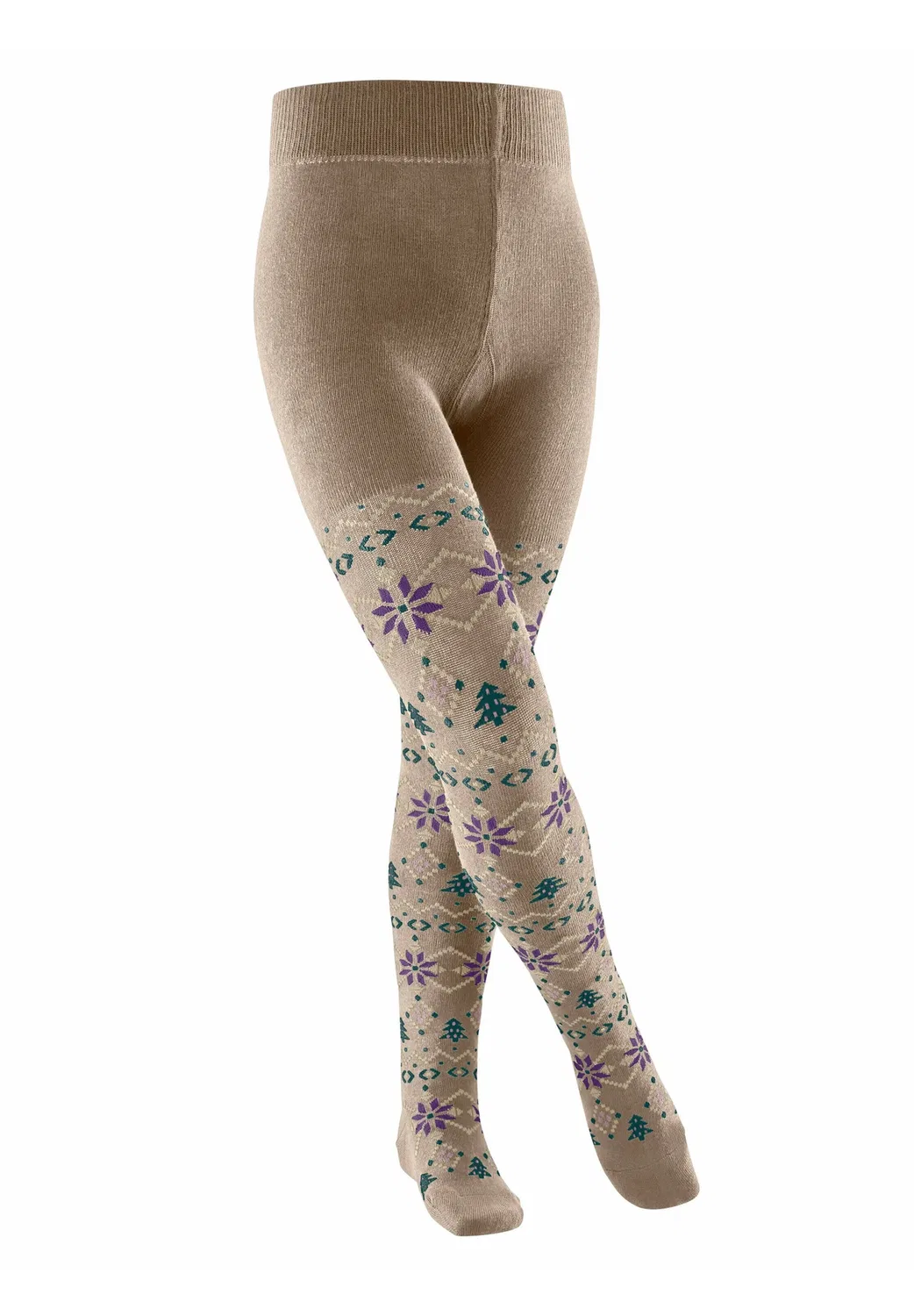 Nordic Fair Isle Strumpfhose - колготки Falke, Ginger