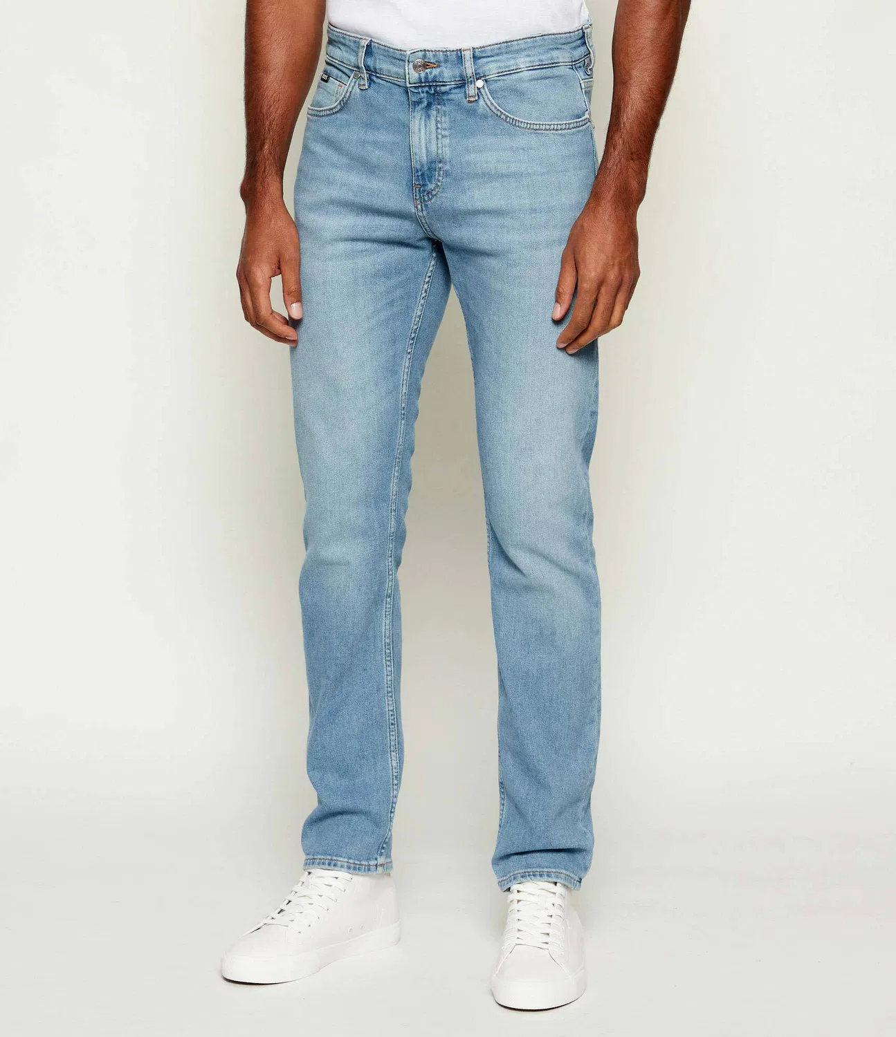 Джинсы slim fit Delaware Boss, Azzurro — фото 3