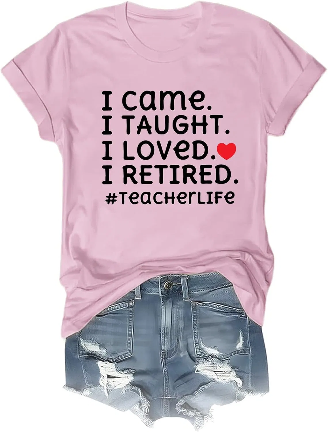 Футболка с принтом Funny Short Sleeve Tee, Pink