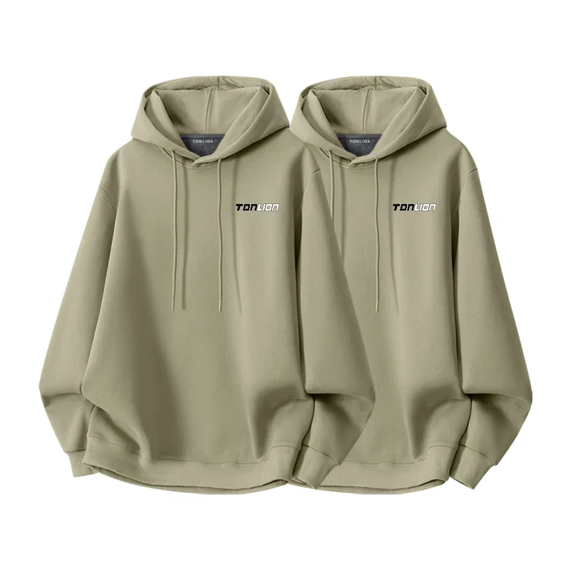 Детское худи из флиса Tonlion, Цвет Gray Bean Green