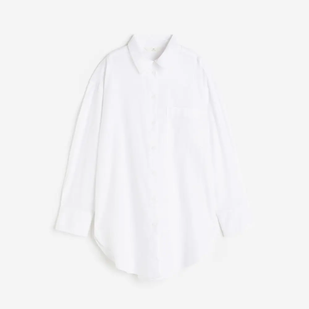 

Рубашка H&M Linen-blend, белый