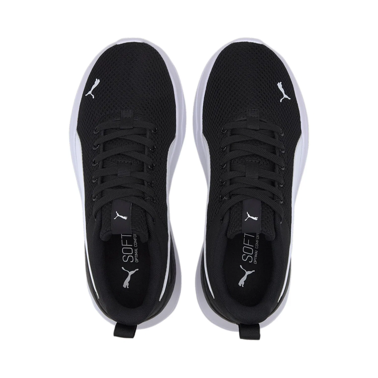 Детские кроссовки с дышащим верхом Anzarun Lite PUMA, Puma Black-Puma White — фото 4