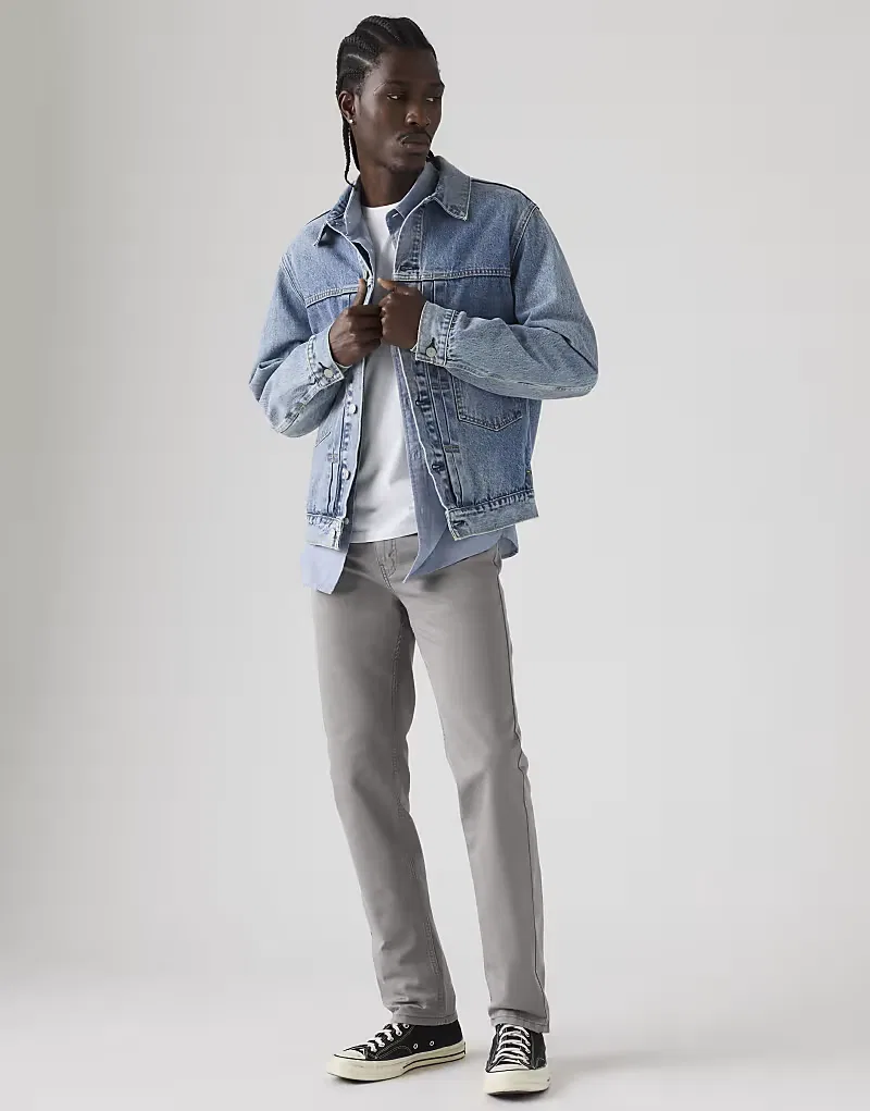 Джинсы Levi's 511 slim серого — фото 3