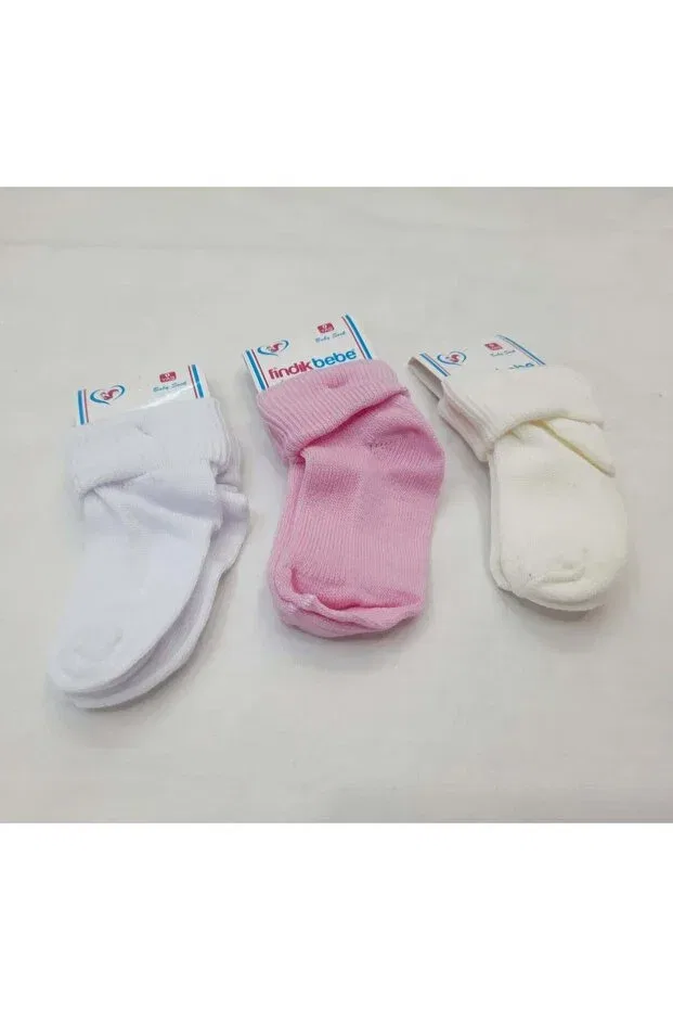Детские носки хлопковые Sundan Berkay, Pink Cream White