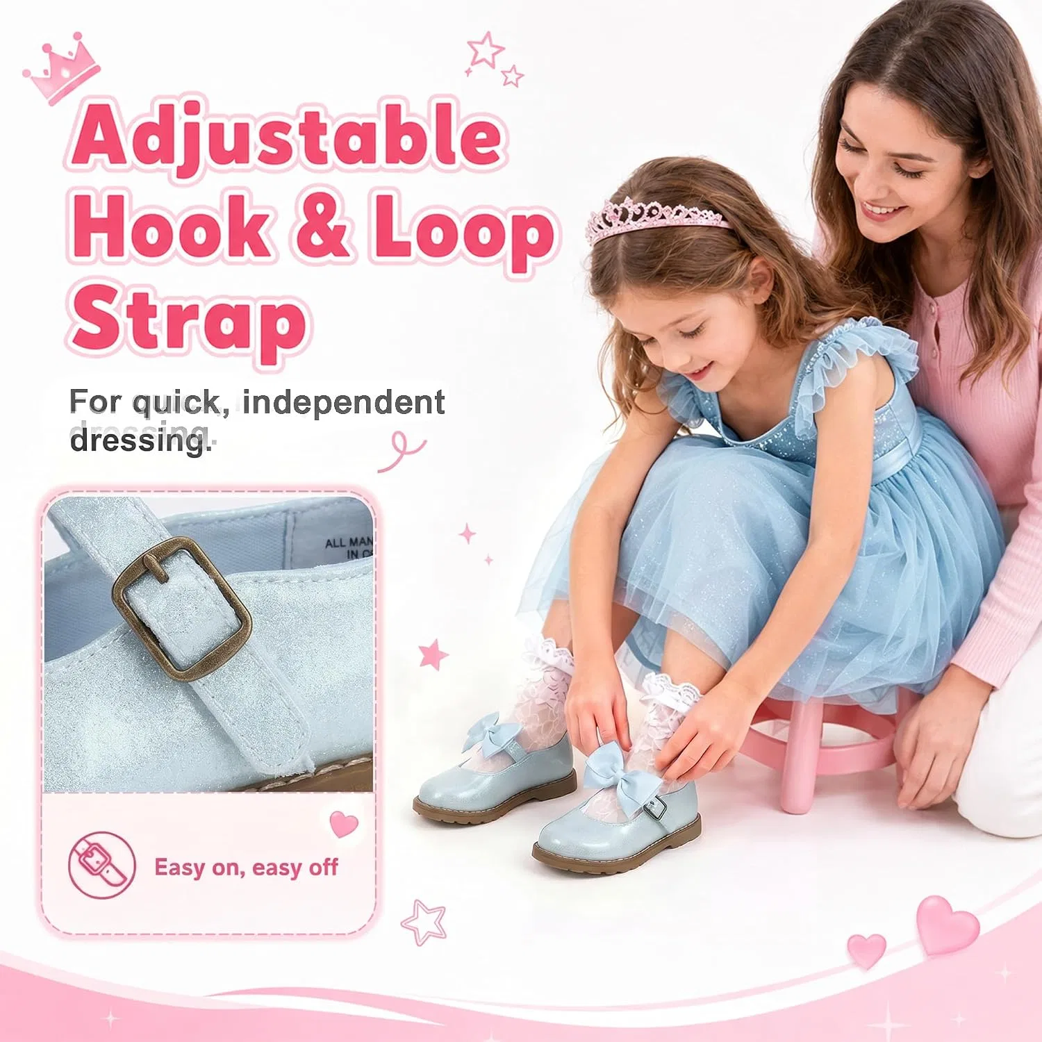 Детские туфли для девочек Мэри Джейн shoeslocker, Blue — фото 4