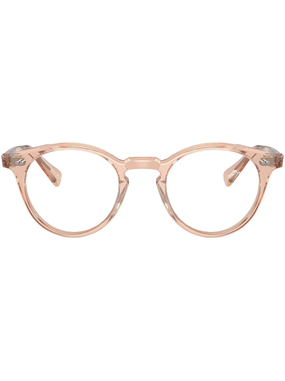 

Очки в круглой оправе Oliver Peoples, коричневый