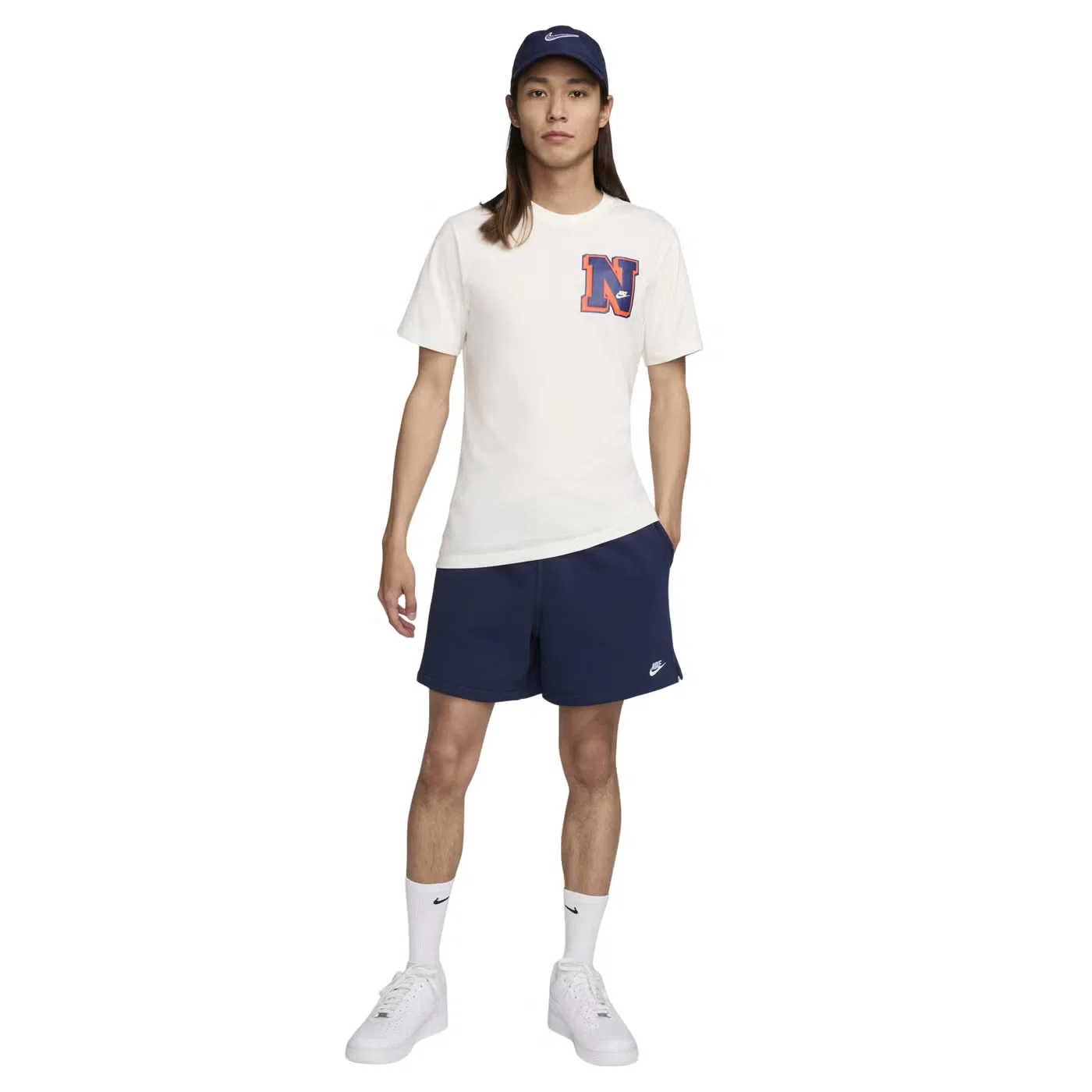 Футболка с принтом Sportswear Nike, айвори — фото 3