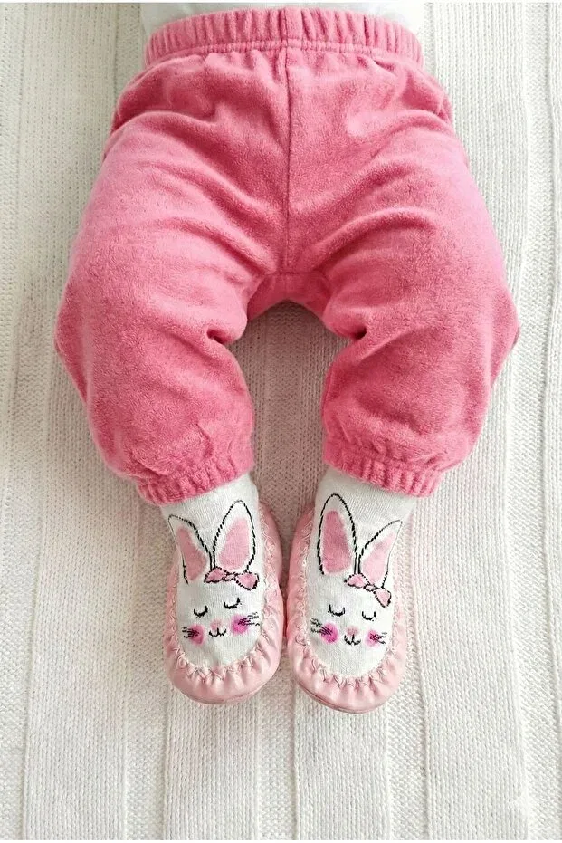 Детские носки-пинетки с принтом Basics Numix Baby Kids, Light Pink