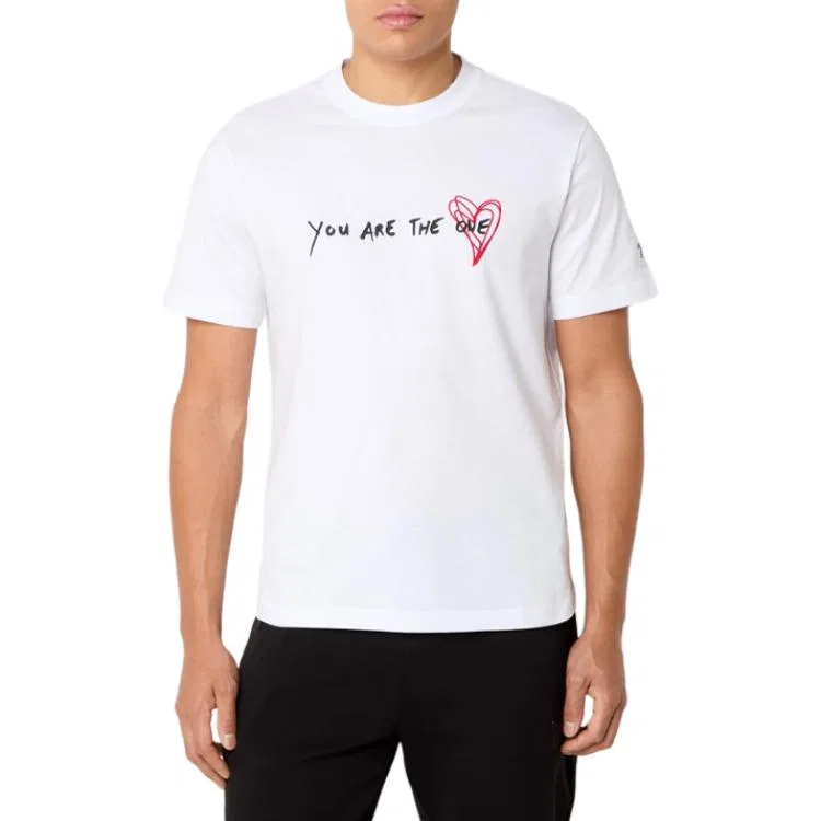Футболка с принтом EMPORIO ARMANI, Cream White — фото 3