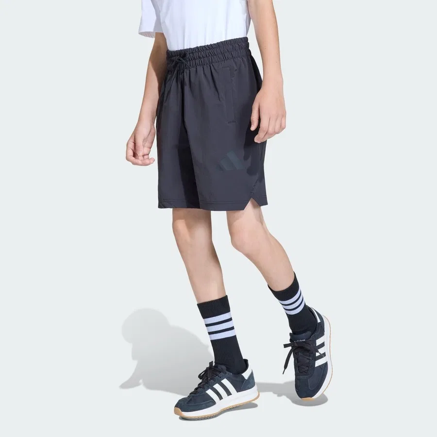 Шорты спортивные с принтом Z.N.E. Travel adidas, Черный