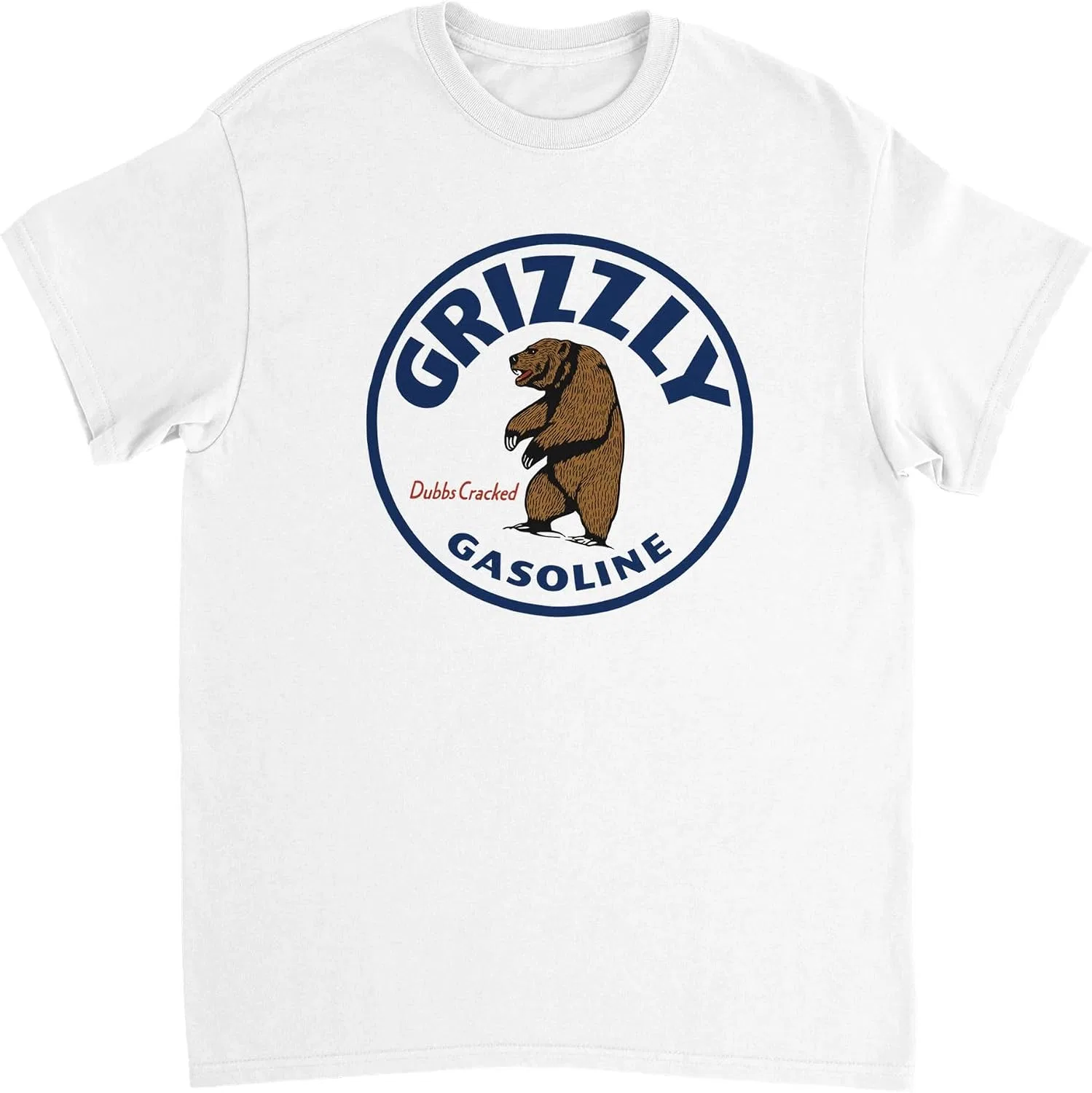 Футболка с винтажным лого Grizzly Gasoline, White