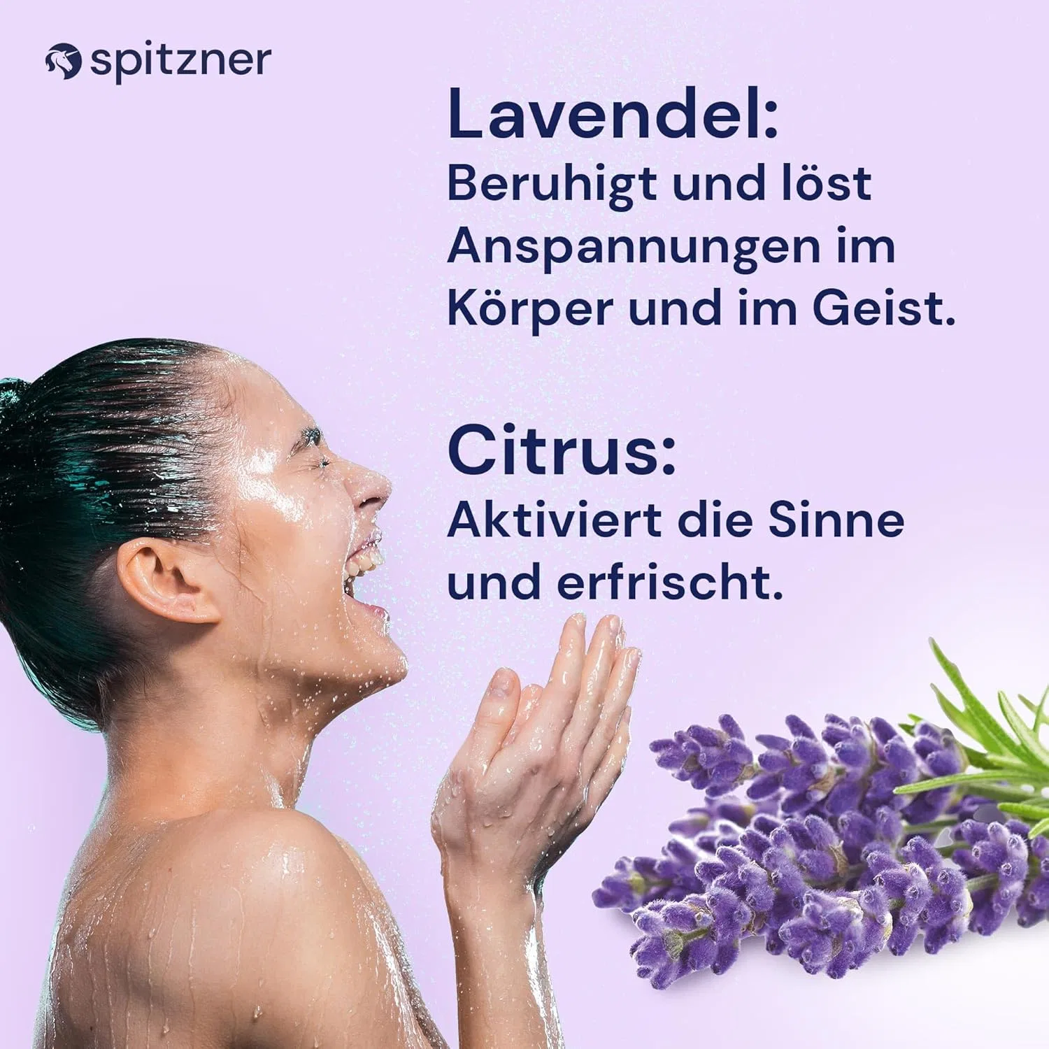 Пена для душа Лаванда, Spitzner, 6 x 150 мл, 900 мл — фото 4